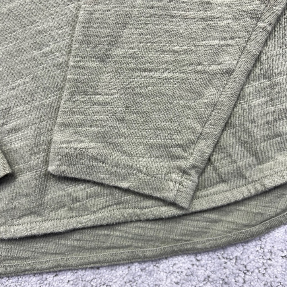 Duluth Trading Co Longsleeve Shirt Womens M Green Split Neck Slow With The Flow - Picture 7 of 15